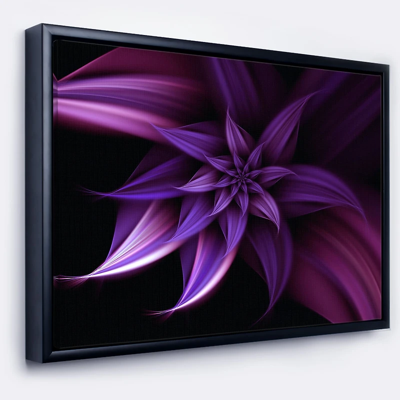 Designart - Fractal Flower Purple