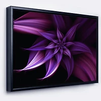 Designart - Fractal Flower Purple