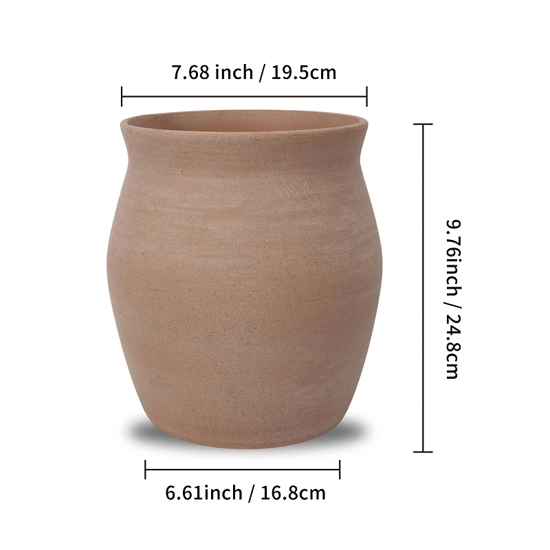 9.5" Beige Ceramic Pot by Ashland®