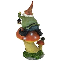Design Toscano 14" Tesla with the Lamp Garden Gnome Statue