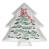 Hello Honey® 9" Christmas Tree Stoneware Plate