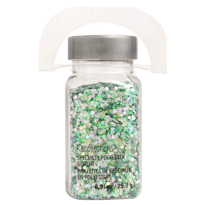 Specialty Polyester Mint & Gold Glitter by Recollections™