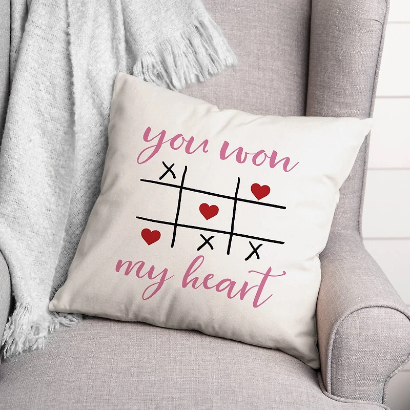 Won My Heart Throw Pillow