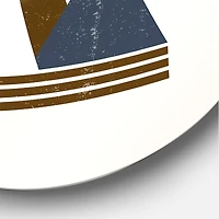 Designart - Abstract Sun and Moon In Mountains I