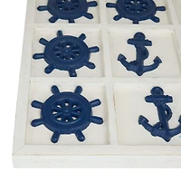 Blue Iron Nautical Game Set 1" x 14" x 14"
