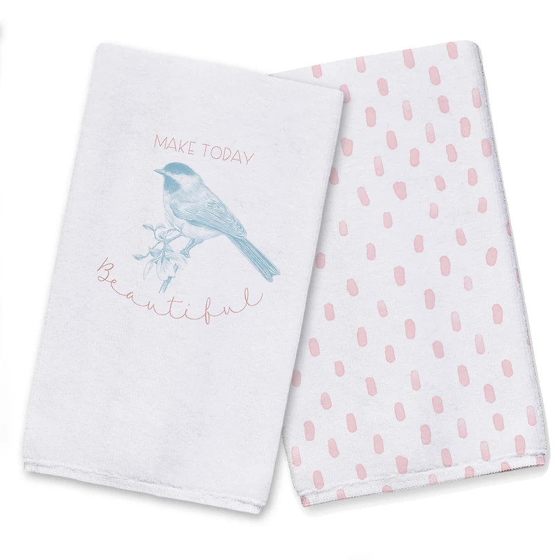 Make Today Beautiful Tea Towel - Set of 2