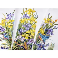 Merejka Counted Cross Stitch Kit Frogs in the Flowers K-135