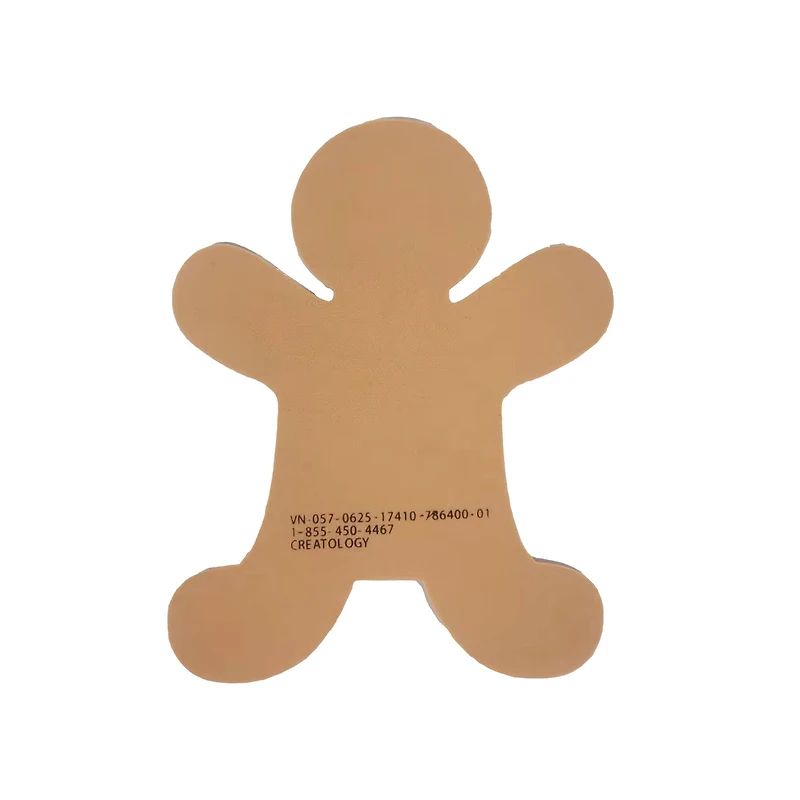 6" Brown Gingerbread Foam Shapes, 18ct. by Creatology™