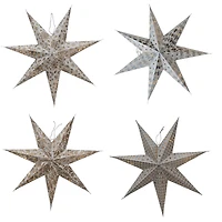 Hello Honey® 24" Paper Star Ornament Set with LED Lights