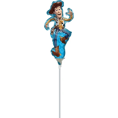 14" Toy Story Woody Foil Balloon Stick