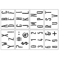 Alphabet Handlettered Serif Stencils, 7" x 10" by Craft Smart®