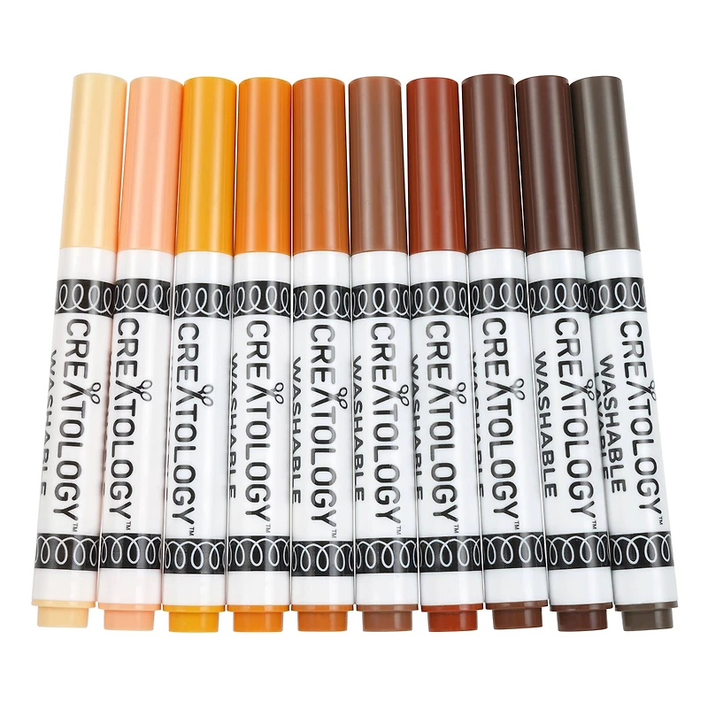 Skin Tone Broad Line Washable Marker Set by Creatology®