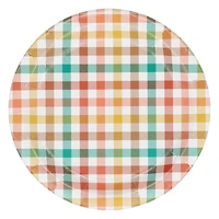 7" Thanksgiving Plaid Paper Plates, 12ct. by Celebrate It™