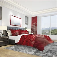 Designart 'Red Shade in Antelope Canyon' Landscape Bedding Set