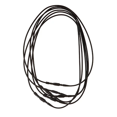 6 Packs: 6 ct. (36 total) Black Stretch Magic Silkies™ Necklaces