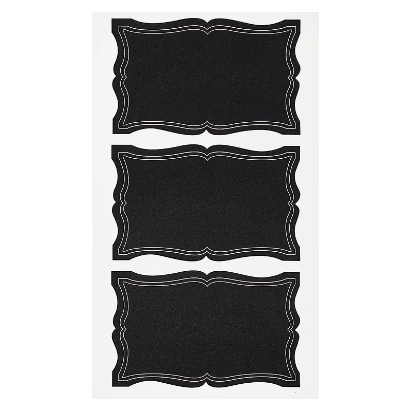 12 Packs: 9 ct. (108 total) Rectangular Chalkboard Labels by Recollections™