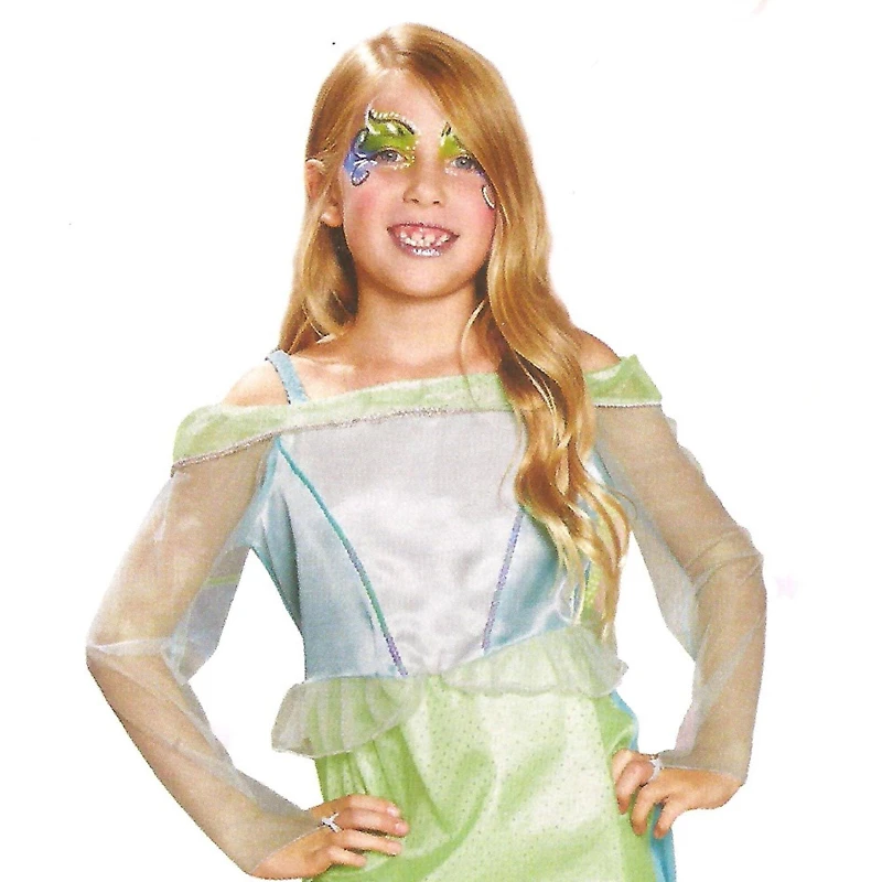 Medium Blue & Green Mermaid Girl's Costume
