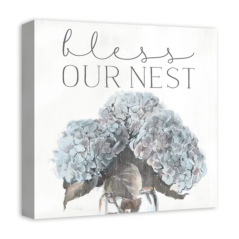 Bless Our Nest 16" x 16" Canvas Wall Art