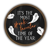 It's the Most Spook-tacular Time of the Year Round Framed Print Wall Art