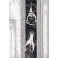 Dimensions® Peeking Pups Counted Cross Stitch Kit