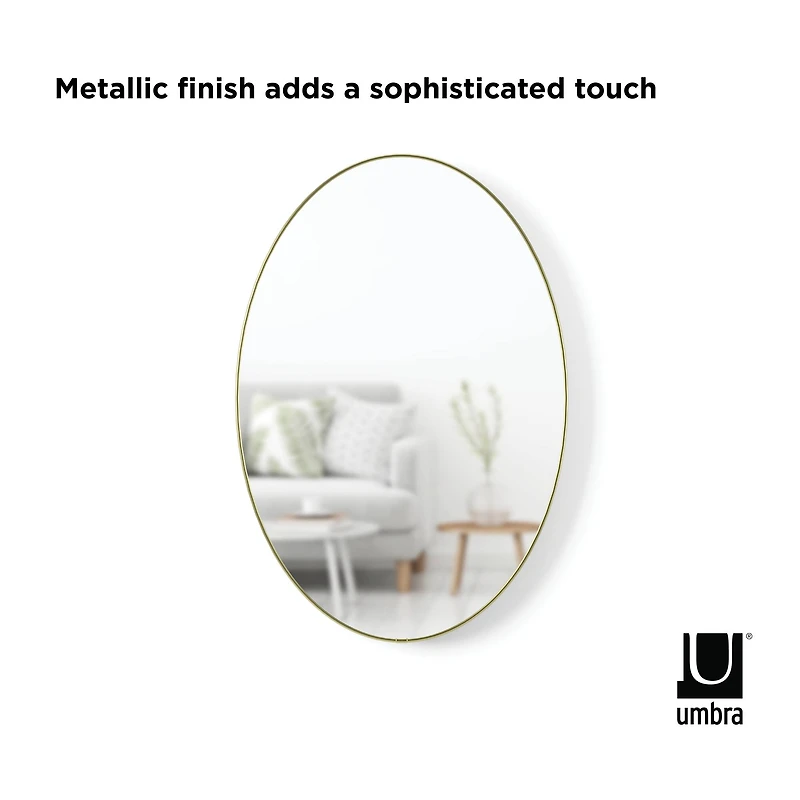Umbra 36" Brass Hubba Oval Mirror
