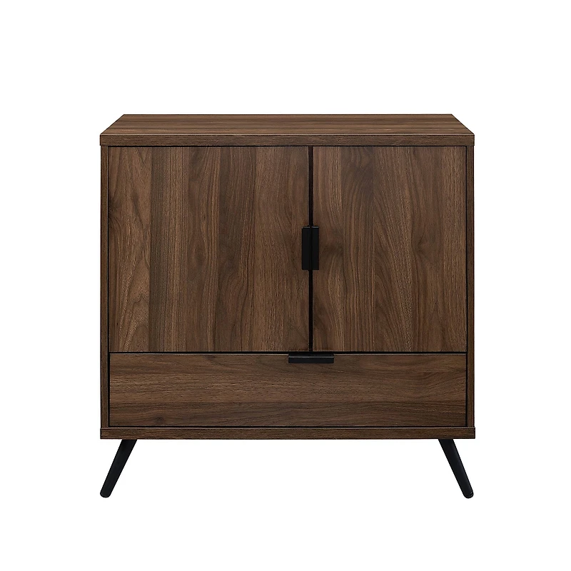 Walker Edison Dark Walnut 2 Door Accent Cabinet