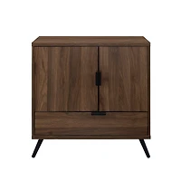 Walker Edison Dark Walnut 2 Door Accent Cabinet