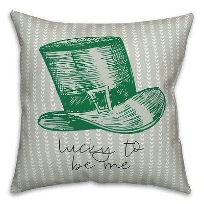 Lucky To Be Me 18" x 18" Throw Pillow