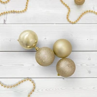 32ct. 3.25" Champagne Gold Shatterproof Ball Ornaments