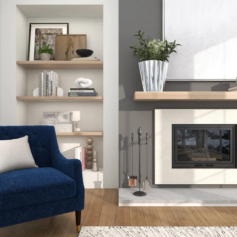 15" Silver Stainless Steel Vase with Zig Zag Edging