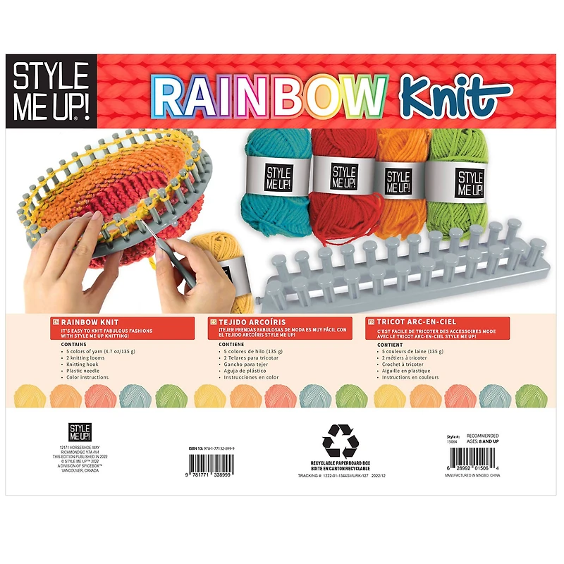 Style Me Up! Rainbow Knit Activity Kit
