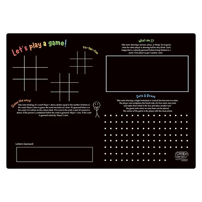 The Pencil Grip Games Reusable Activity Playmats, 6ct.
