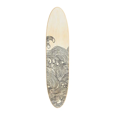 Hello Honey® Waves Coastal Decorative Surfboard Wall Décor
