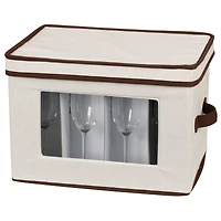 Household Essentials Champagne Glassware Storage Box