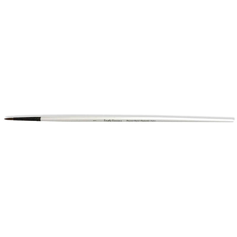 Simply Simmons Extra-Firm Synthetic Long Handle Round Brush
