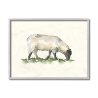 Stupell Industries Grazing Sheep Gray Framed Wall Art