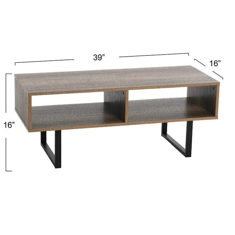 Household Essentials Jamestown Lifted Coffee Table