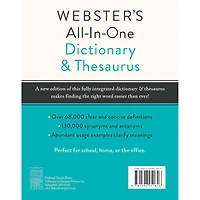 Federal Street Press Webster's All-in-One Dictionary & Thesaurus, Third Edition
