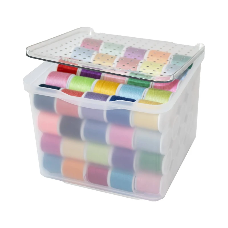 madesmart® Frosted Blue Small Lid Bin