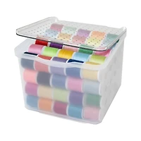 madesmart® Frosted Blue Small Lid Bin