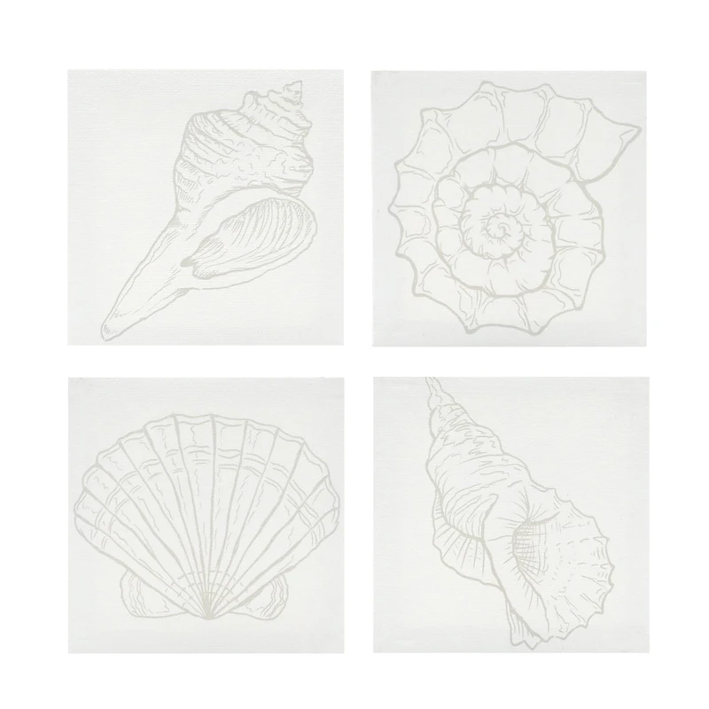 4" x 4" Seashell Canvas Painting Kit by Craft Smart®