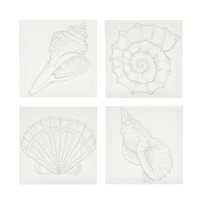 4" x 4" Seashell Canvas Painting Kit by Craft Smart®