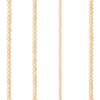 12 Pack: Amber Glass Mixed Beads by Bead Landing™