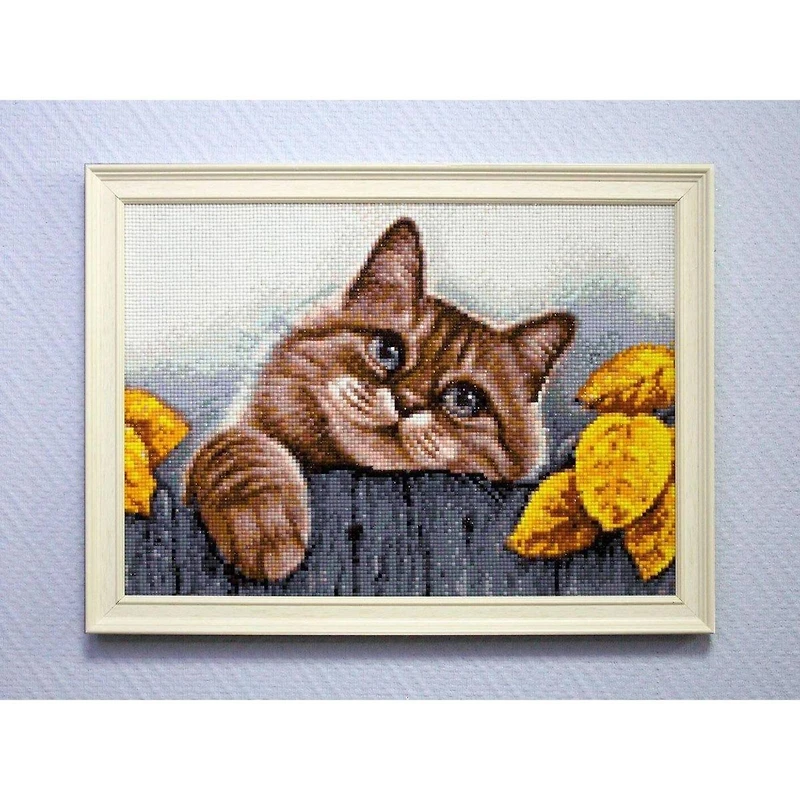 Crafting Spark Village Cat Diamond Painting Kit