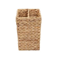 Household Essentials 17" Hyacinth Wide Side by Side Magazine Rack