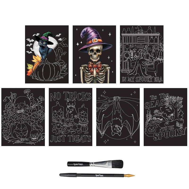 Brea Reese™ 6" x 8" Spooky Season Scratch Art Paper Pad