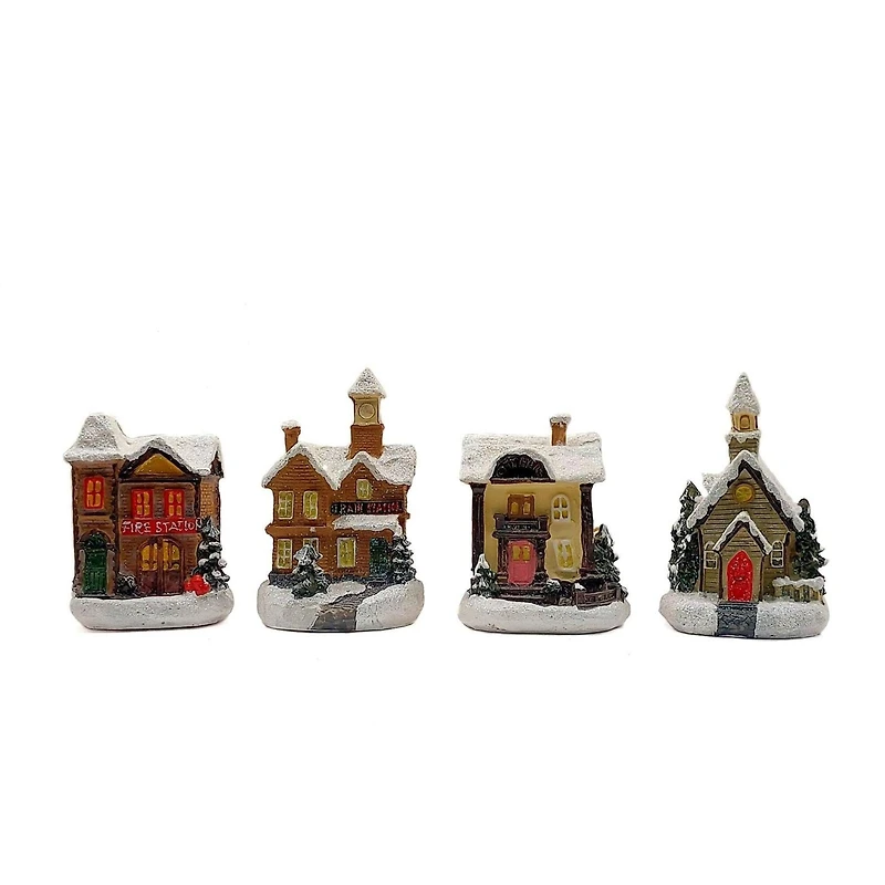 Wizardi 3.3" x 3.9" Christmas Village 