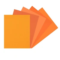 12 Packs: 50 ct. (600 total) Tangerine 8.5" x 11" Cardstock Paper by Recollections™