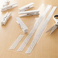 3-Piece Iridescent Clear Rhinestone Borders by Recollections™