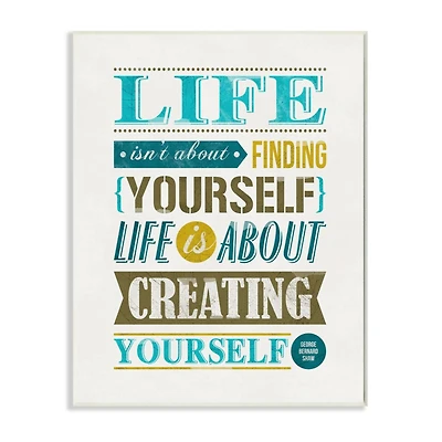 Stupell Industries Creating Yourself Wooden Wall Plaque